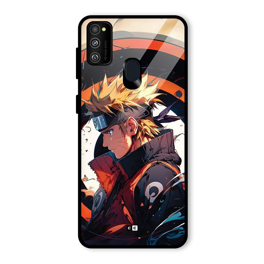 Naruto Uzumaki Combat Glass Back Case for Galaxy M30s