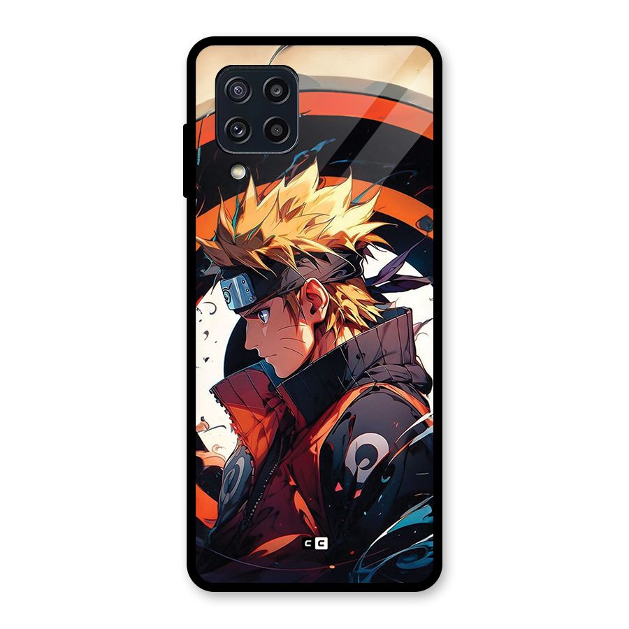 Naruto Uzumaki Combat Glass Back Case for Galaxy M32