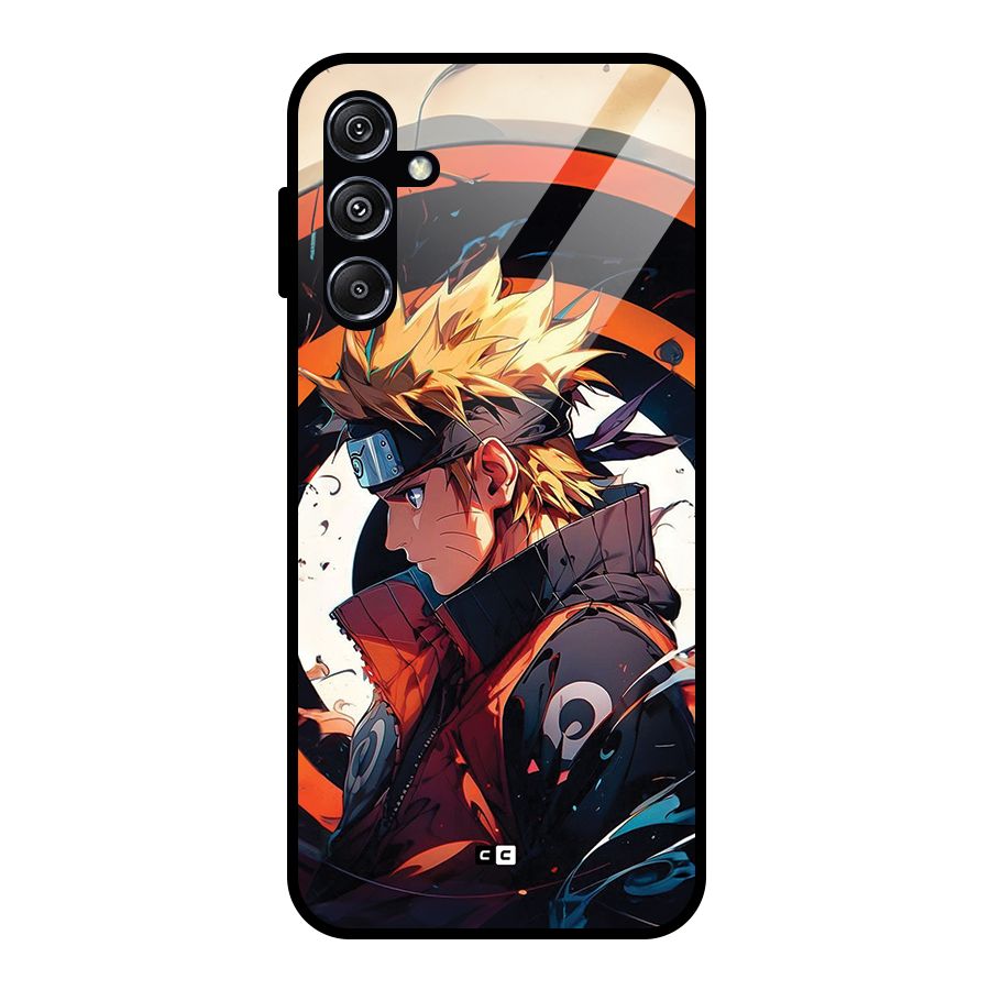 Naruto Uzumaki Combat Glass Back Case for Galaxy M34 5G