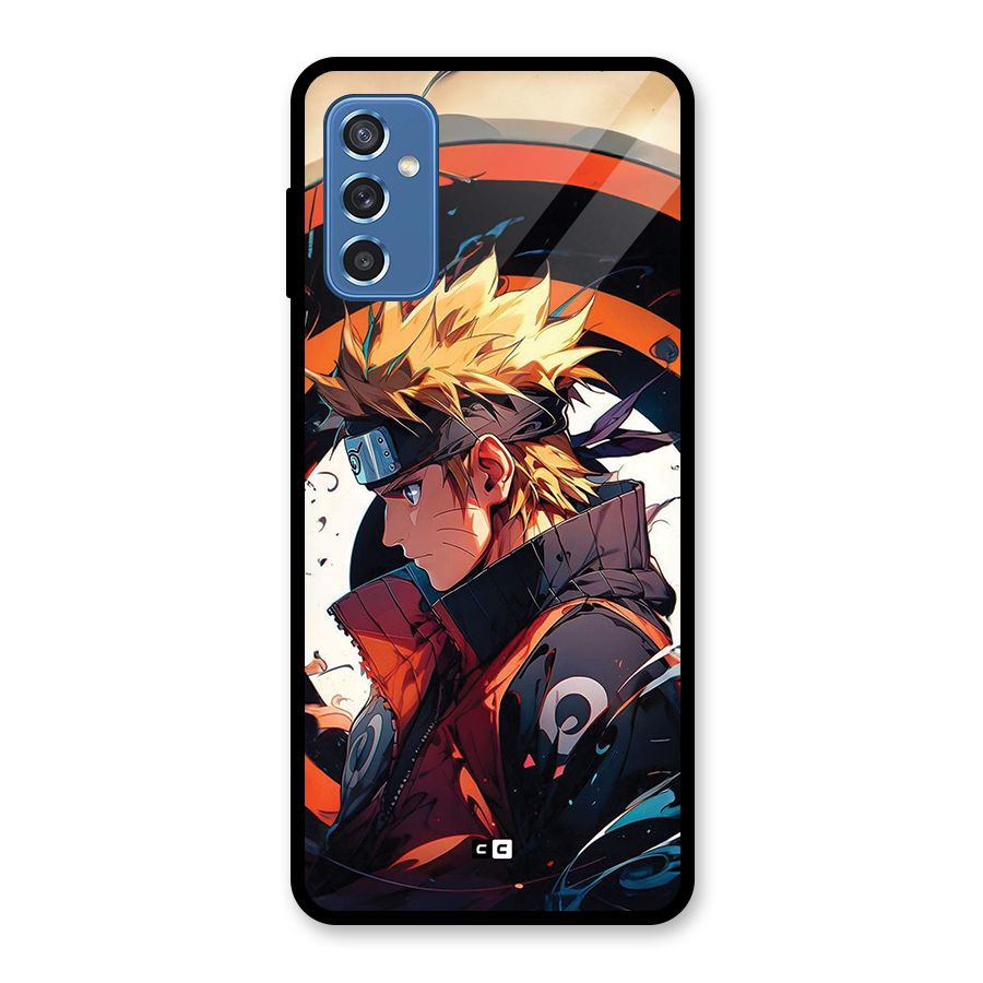 Naruto Uzumaki Combat Glass Back Case for Galaxy M52 5G