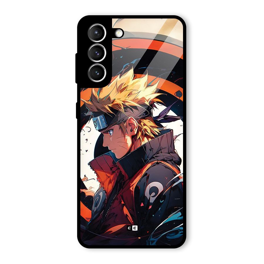 Naruto Uzumaki Combat Glass Back Case for Galaxy S21 5G