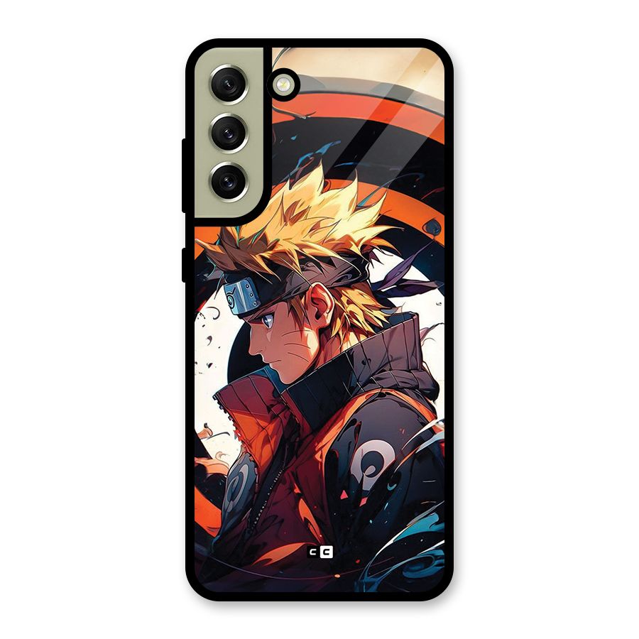 Naruto Uzumaki Combat Glass Back Case for Galaxy S21 FE 5G