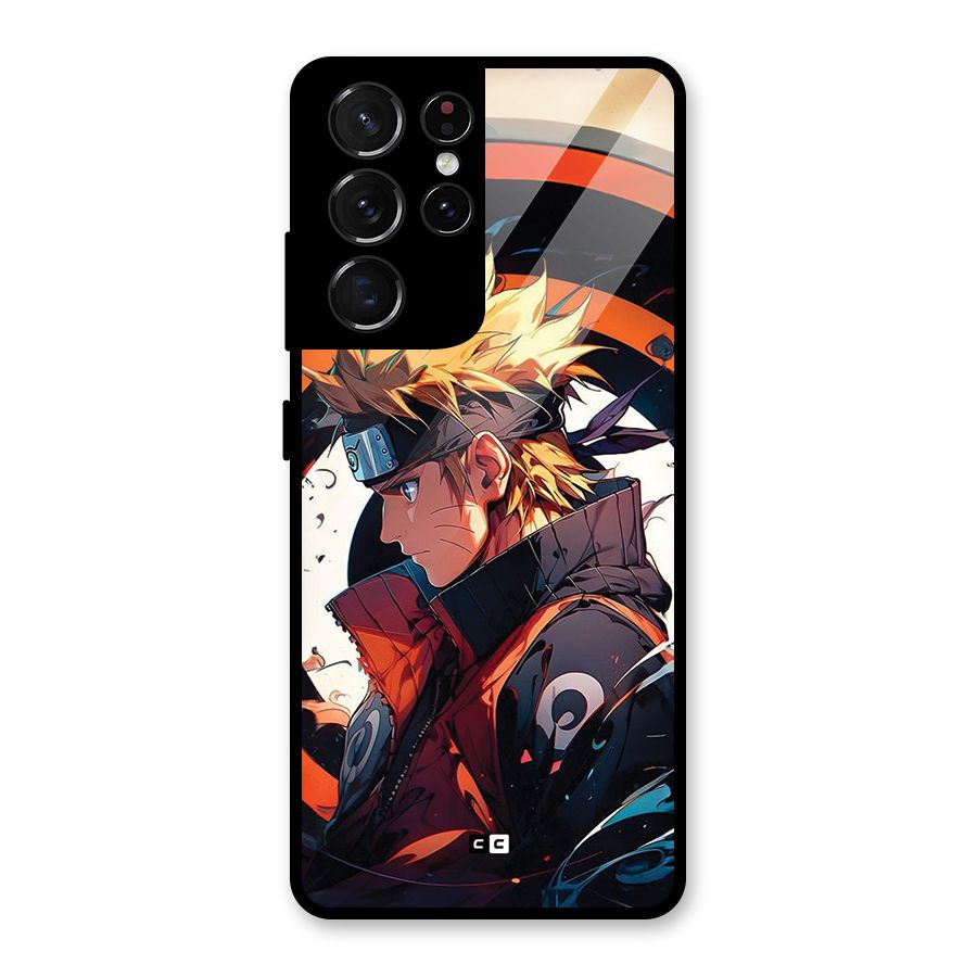 Naruto Uzumaki Combat Glass Back Case for Galaxy S21 Ultra 5G