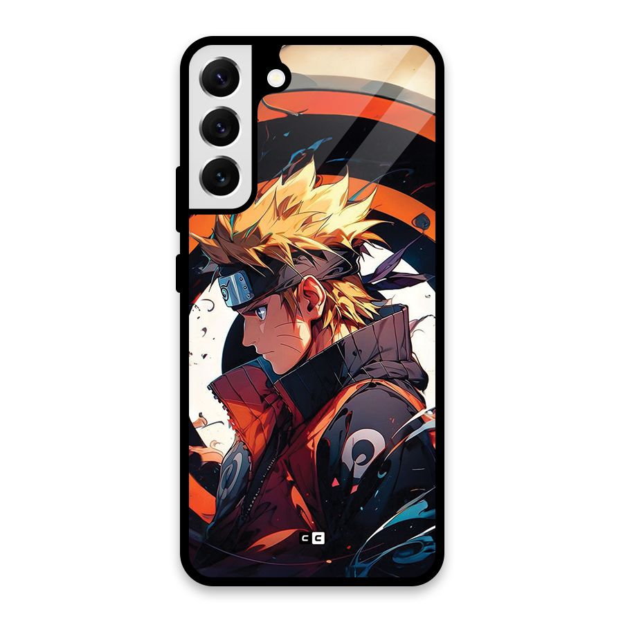 Naruto Uzumaki Combat Glass Back Case for Galaxy S22 Plus 5G
