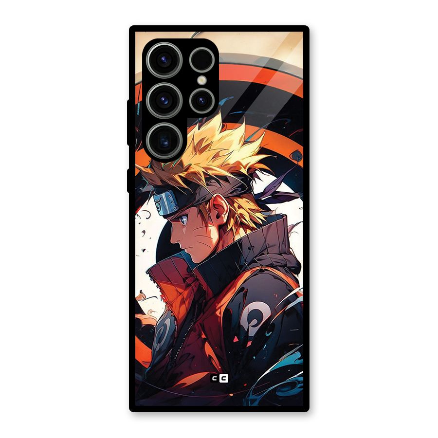 Naruto Uzumaki Combat Glass Back Case for Galaxy S23 Ultra