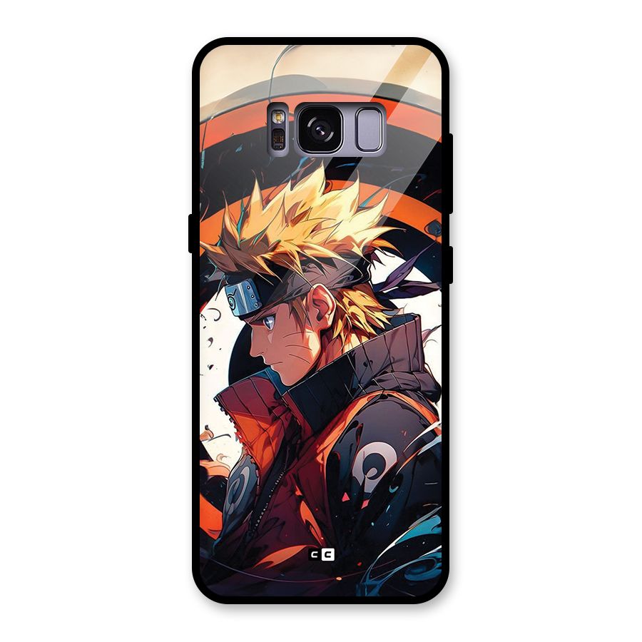 Naruto Uzumaki Combat Glass Back Case for Galaxy S8