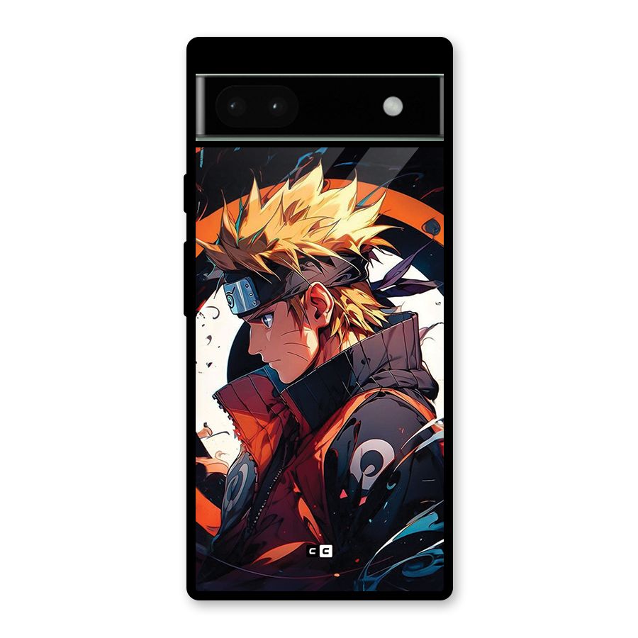Naruto Uzumaki Combat Glass Back Case for Google Pixel 6a