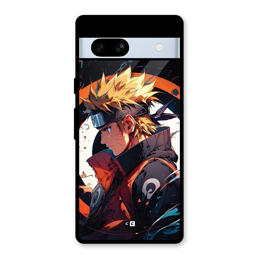 Naruto Uzumaki Combat Glass Back Case for Google Pixel 7a