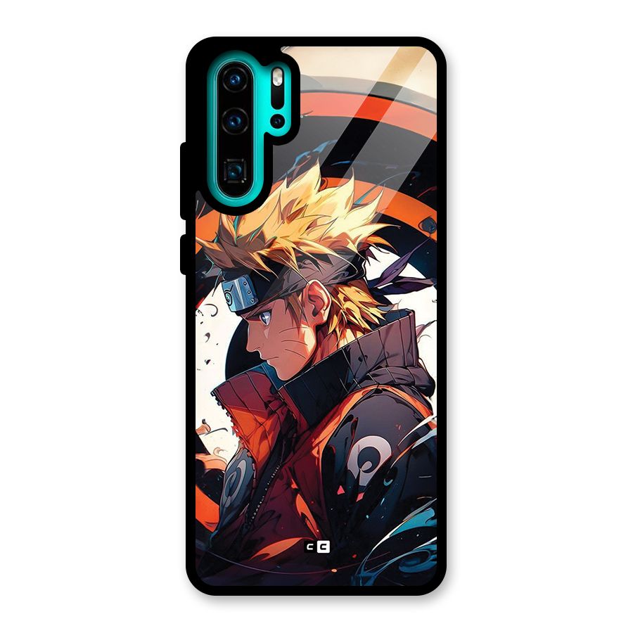 Naruto Uzumaki Combat Glass Back Case for Huawei P30 Pro