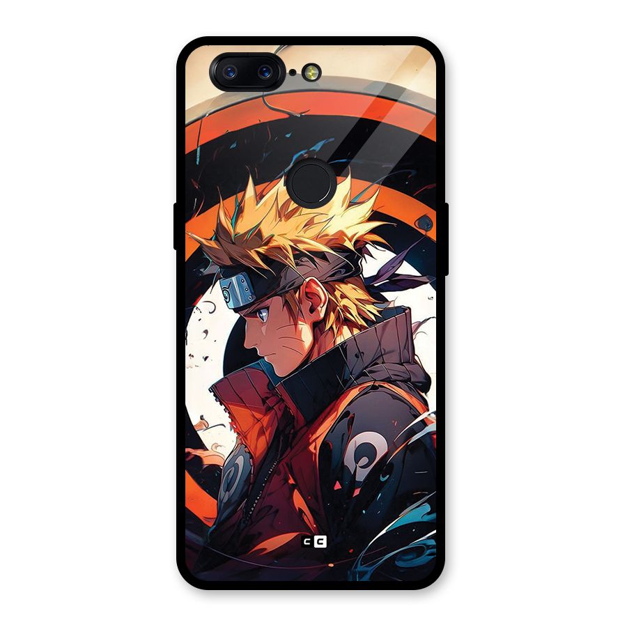 Naruto Uzumaki Combat Glass Back Case for OnePlus 5T