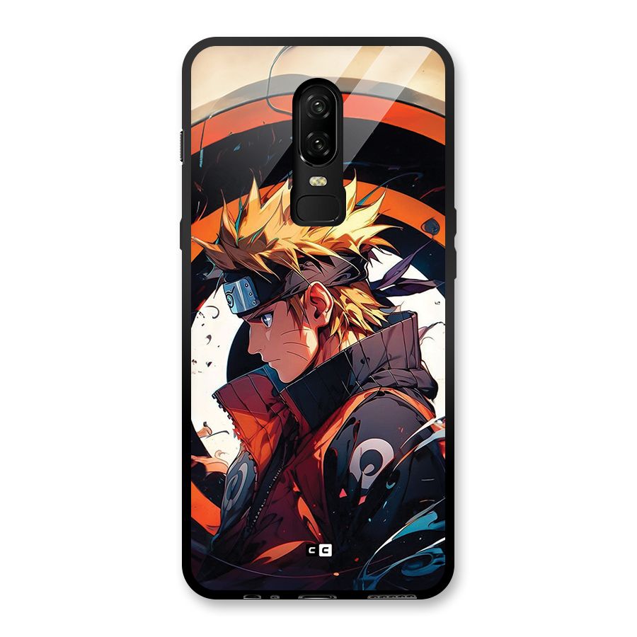 Naruto Uzumaki Combat Glass Back Case for OnePlus 6
