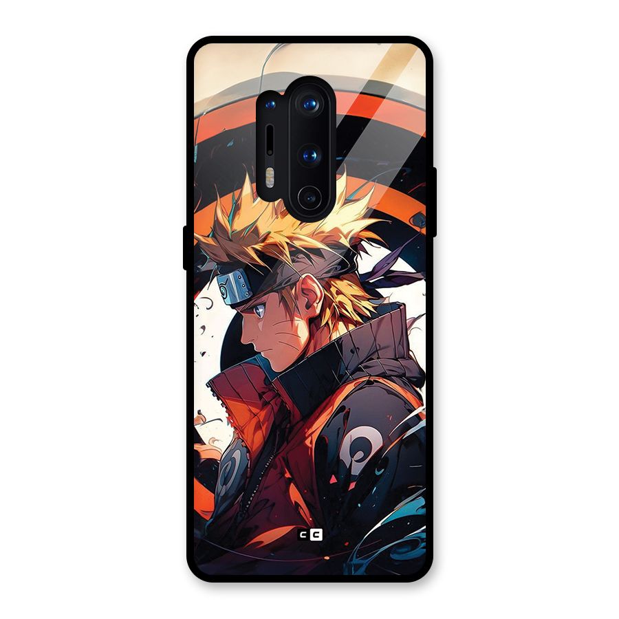 Naruto Uzumaki Combat Glass Back Case for OnePlus 8 Pro