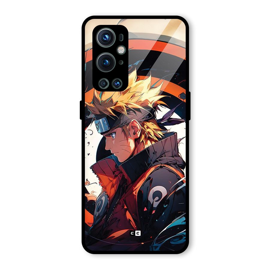 Naruto Uzumaki Combat Glass Back Case for OnePlus 9 Pro