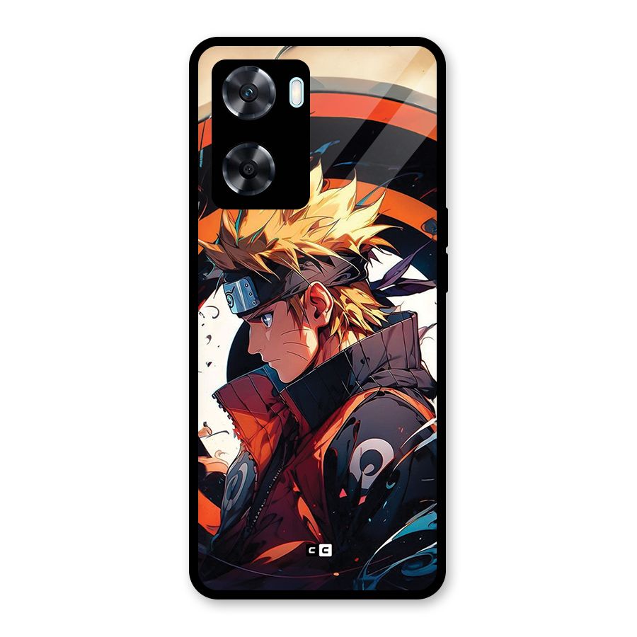 Naruto Uzumaki Combat Glass Back Case for Oppo A77