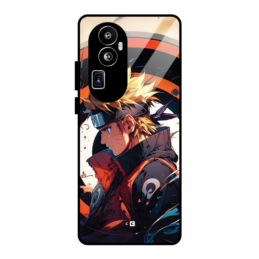 Naruto Uzumaki Combat Glass Back Case for Oppo Reno10 Pro Plus