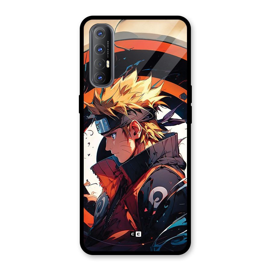Naruto Uzumaki Combat Glass Back Case for Oppo Reno3 Pro