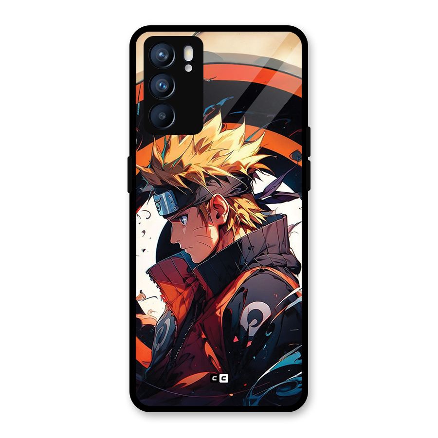 Naruto Uzumaki Combat Glass Back Case for Oppo Reno6 5G