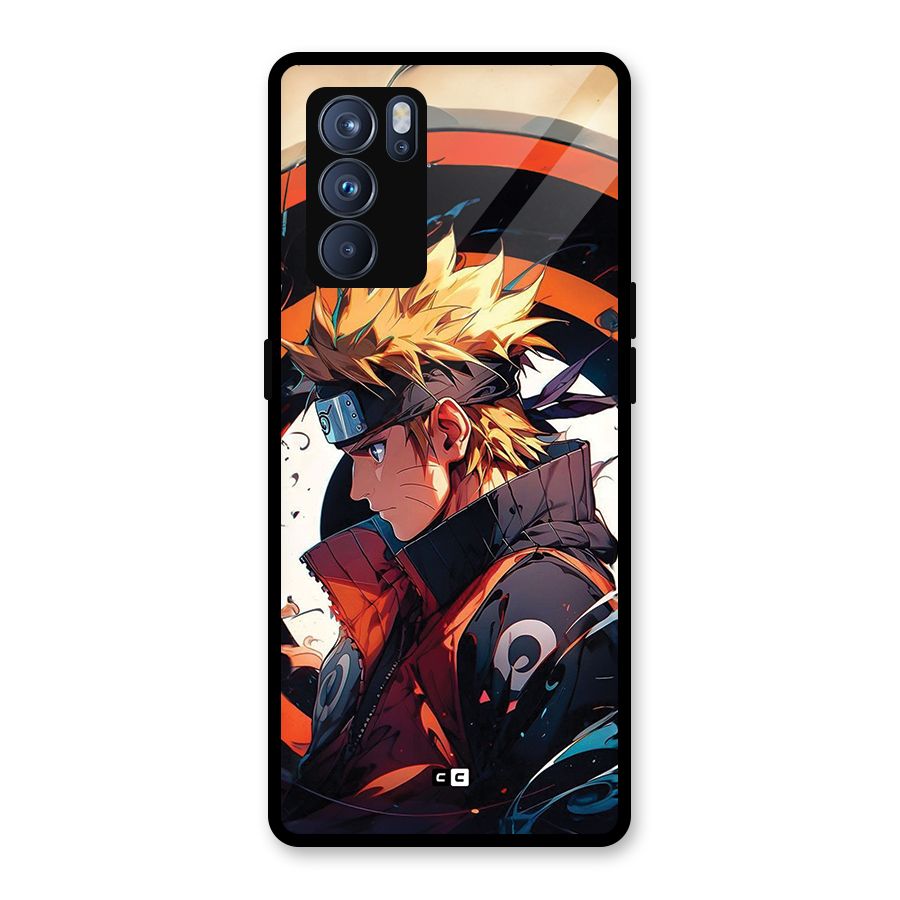 Naruto Uzumaki Combat Glass Back Case for Oppo Reno6 Pro 5G