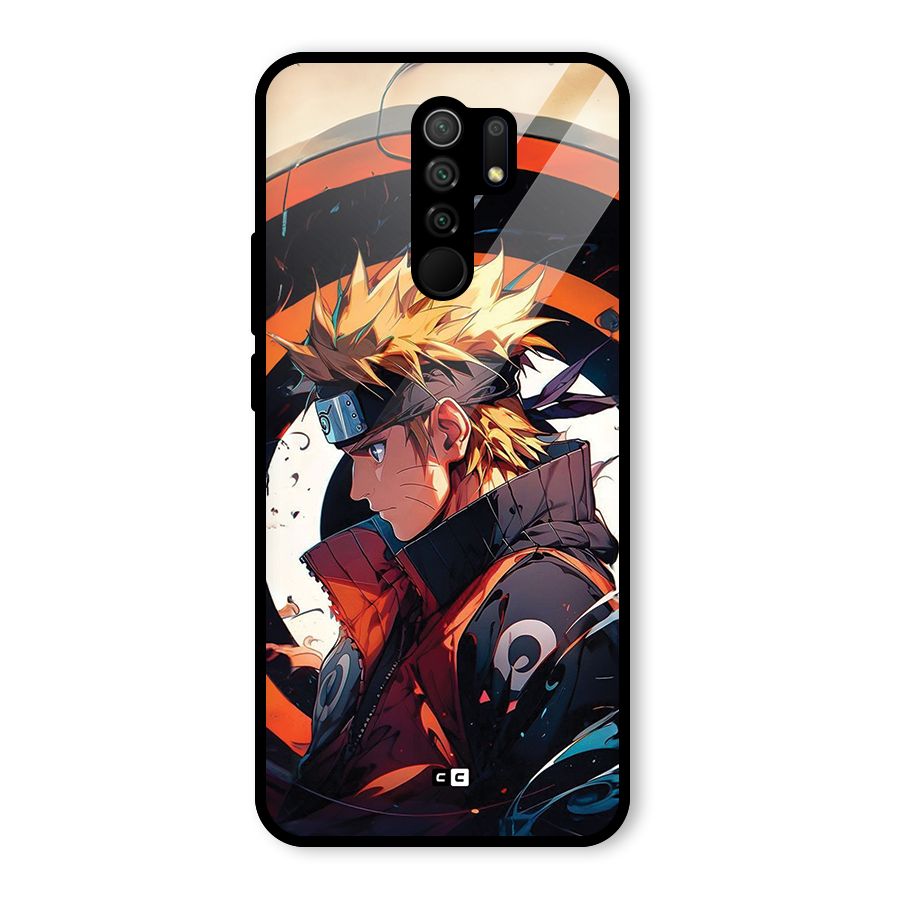 Naruto Uzumaki Combat Glass Back Case for Poco M2