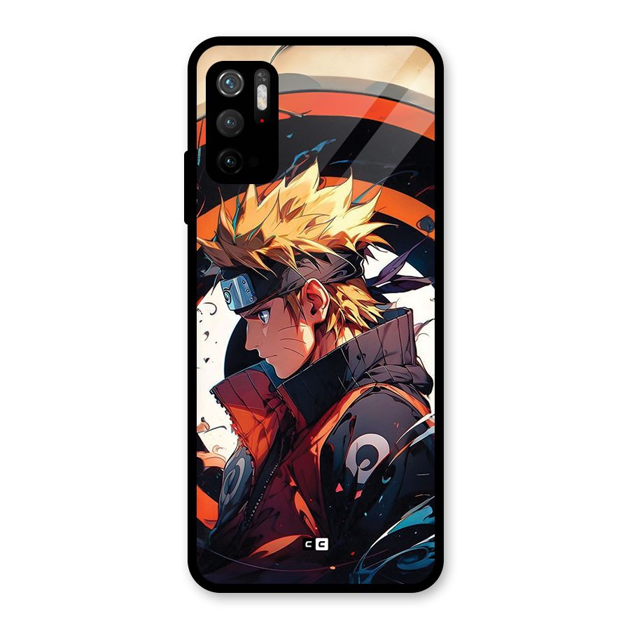 Naruto Uzumaki Combat Glass Back Case for Poco M3 Pro 5G