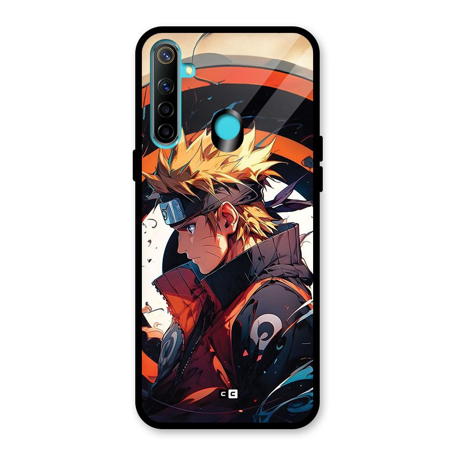 Naruto Uzumaki Combat Glass Back Case for Realme 5s