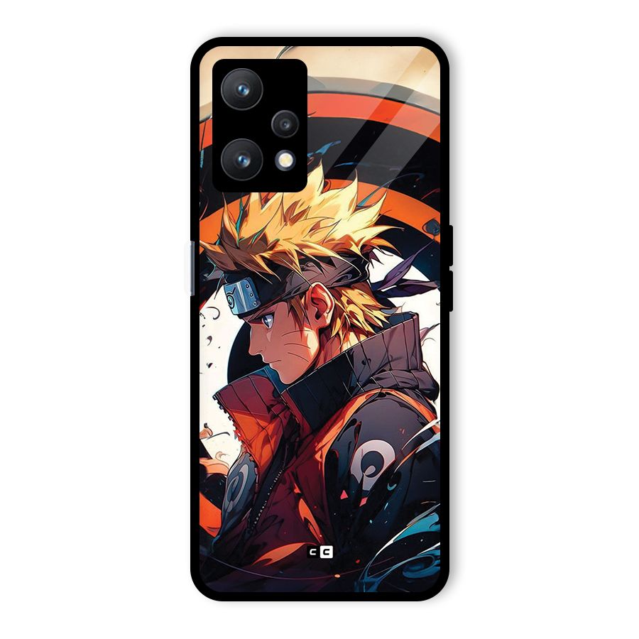Naruto Uzumaki Combat Glass Back Case for Realme 9 Pro 5G