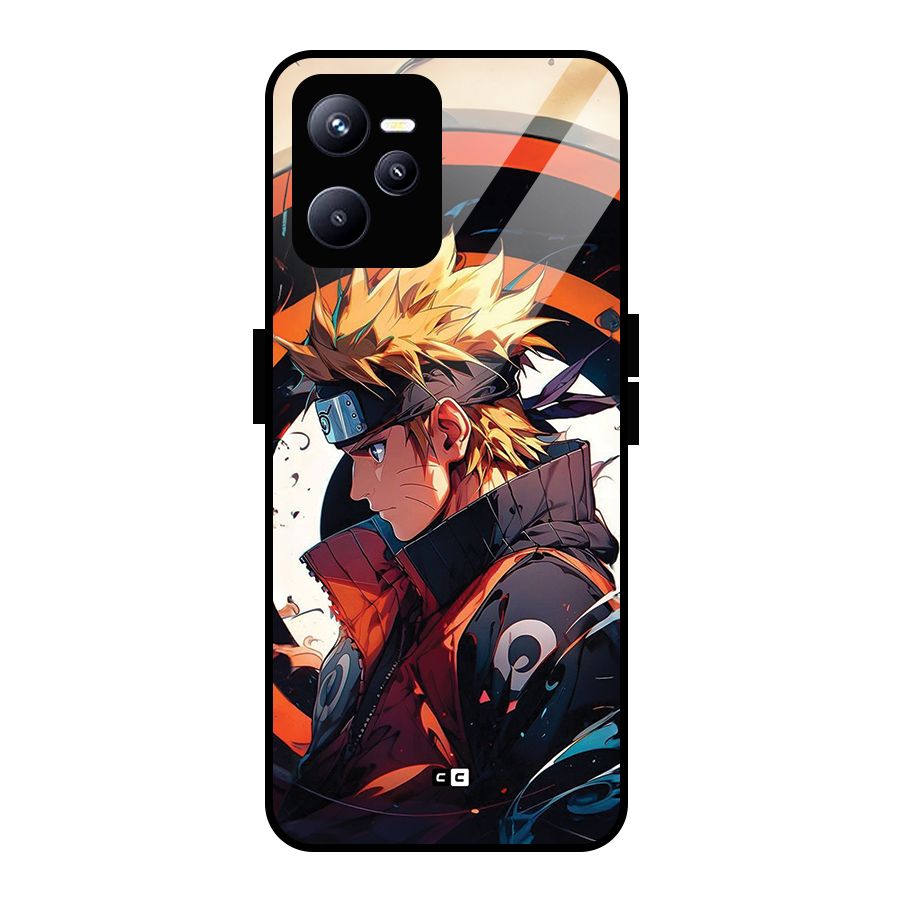 Naruto Uzumaki Combat Glass Back Case for Realme C35
