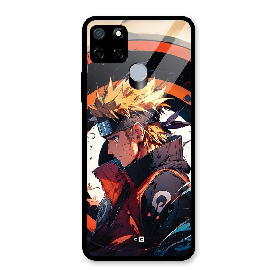 Naruto Uzumaki Combat Glass Back Case for Realme Narzo 20