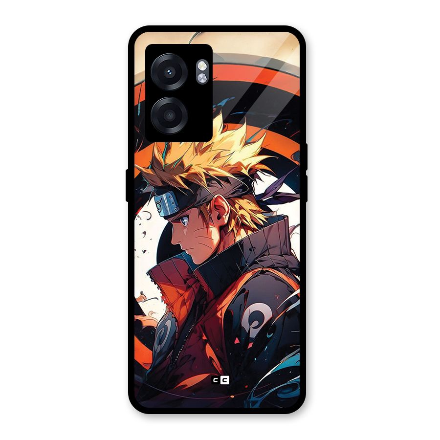 Naruto Uzumaki Combat Glass Back Case for Realme Narzo 50 5G