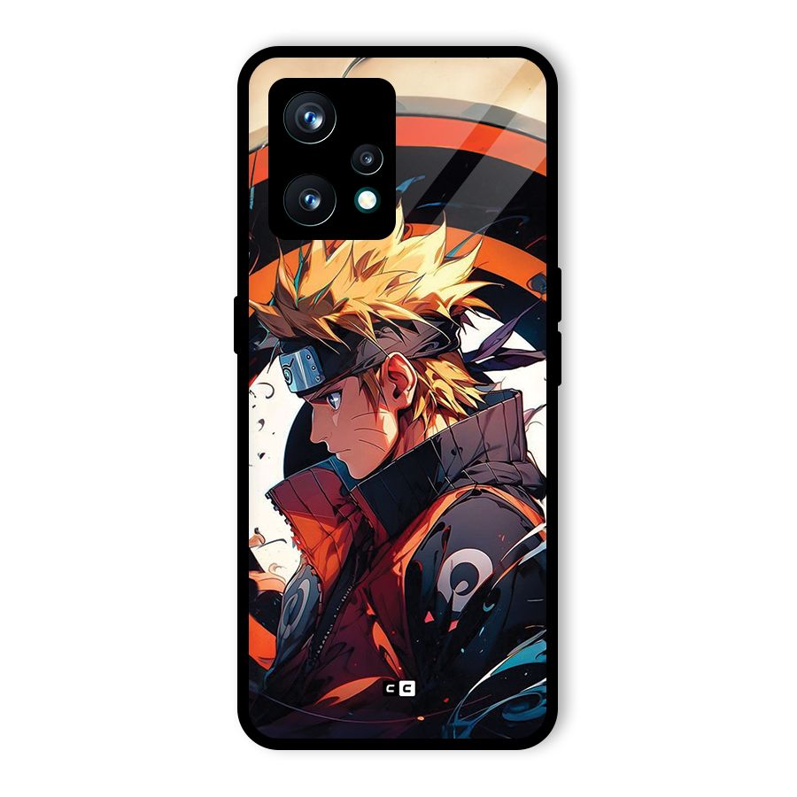 Naruto Uzumaki Combat Glass Back Case for Realme Narzo 50 Pro