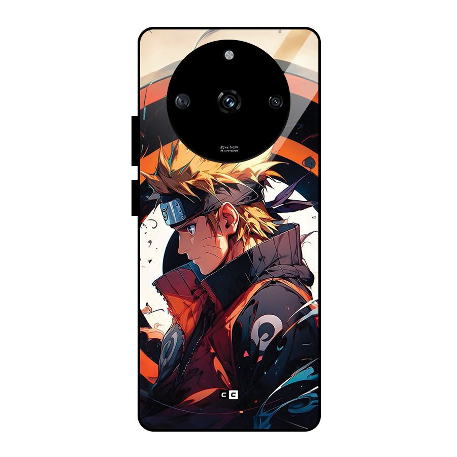 Naruto Uzumaki Combat Glass Back Case for Realme Narzo 60 5G