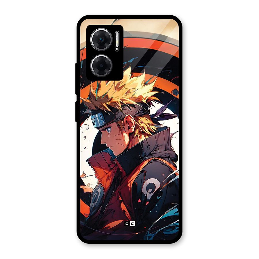 Naruto Uzumaki Combat Glass Back Case for Redmi 11 Prime 5G