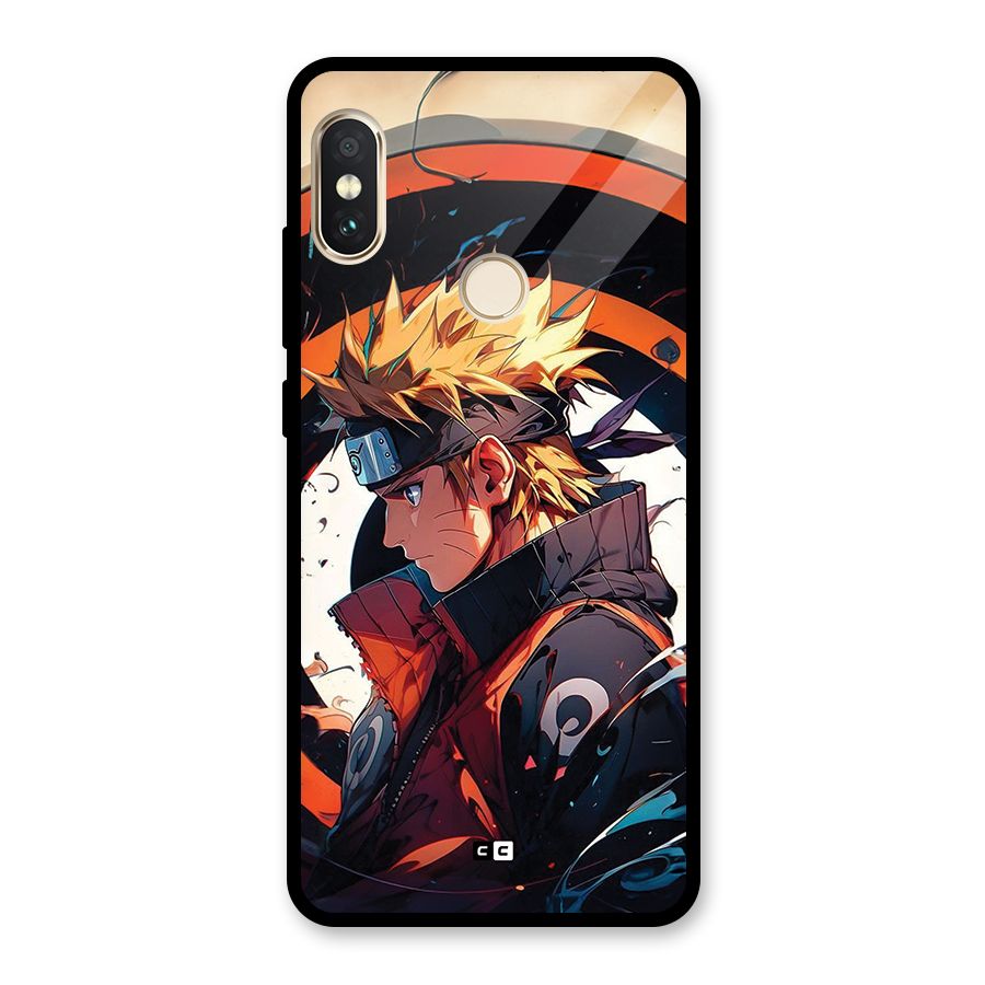 Naruto Uzumaki Combat Glass Back Case for Redmi Note 5 Pro