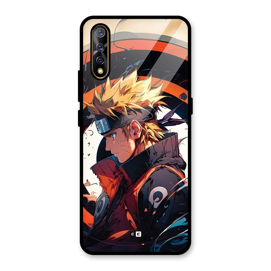 Naruto Uzumaki Combat Glass Back Case for Vivo S1