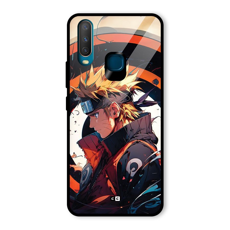 Naruto Uzumaki Combat Glass Back Case for Vivo U10