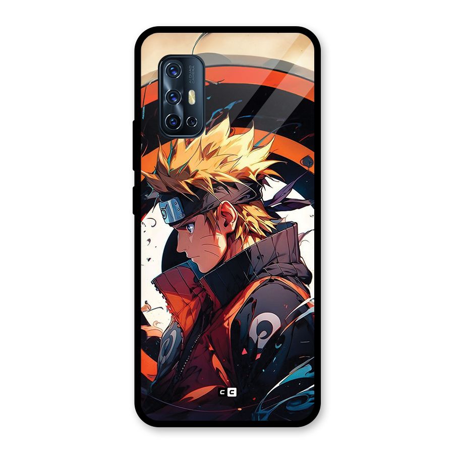 Naruto Uzumaki Combat Glass Back Case for Vivo V17
