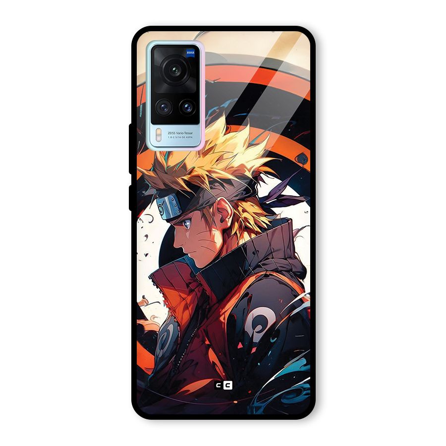 Naruto Uzumaki Combat Glass Back Case for Vivo X60