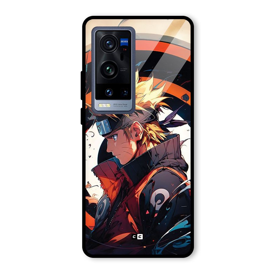 Naruto Uzumaki Combat Glass Back Case for Vivo X60 Pro Plus