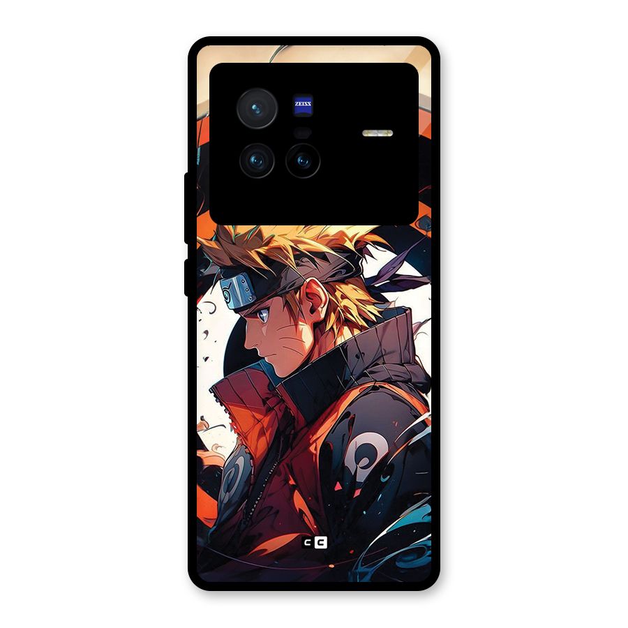Naruto Uzumaki Combat Glass Back Case for Vivo X80
