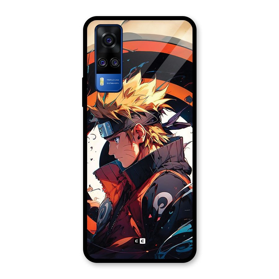 Naruto Uzumaki Combat Glass Back Case for Vivo Y31