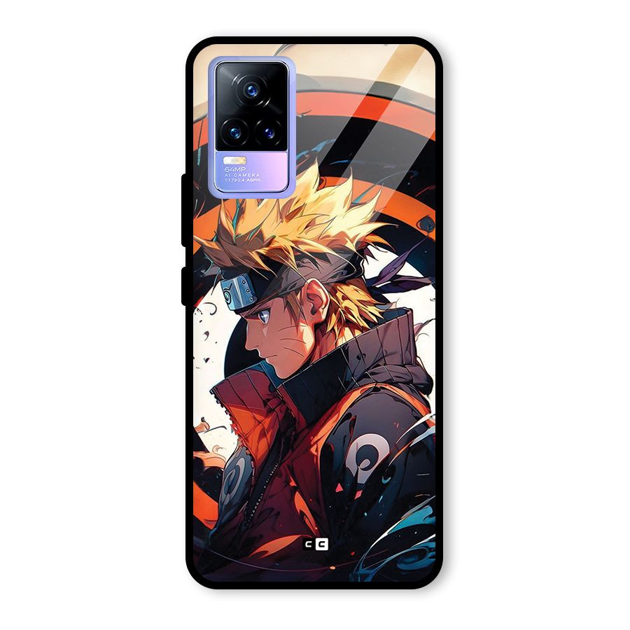 Naruto Uzumaki Combat Glass Back Case for Vivo Y73