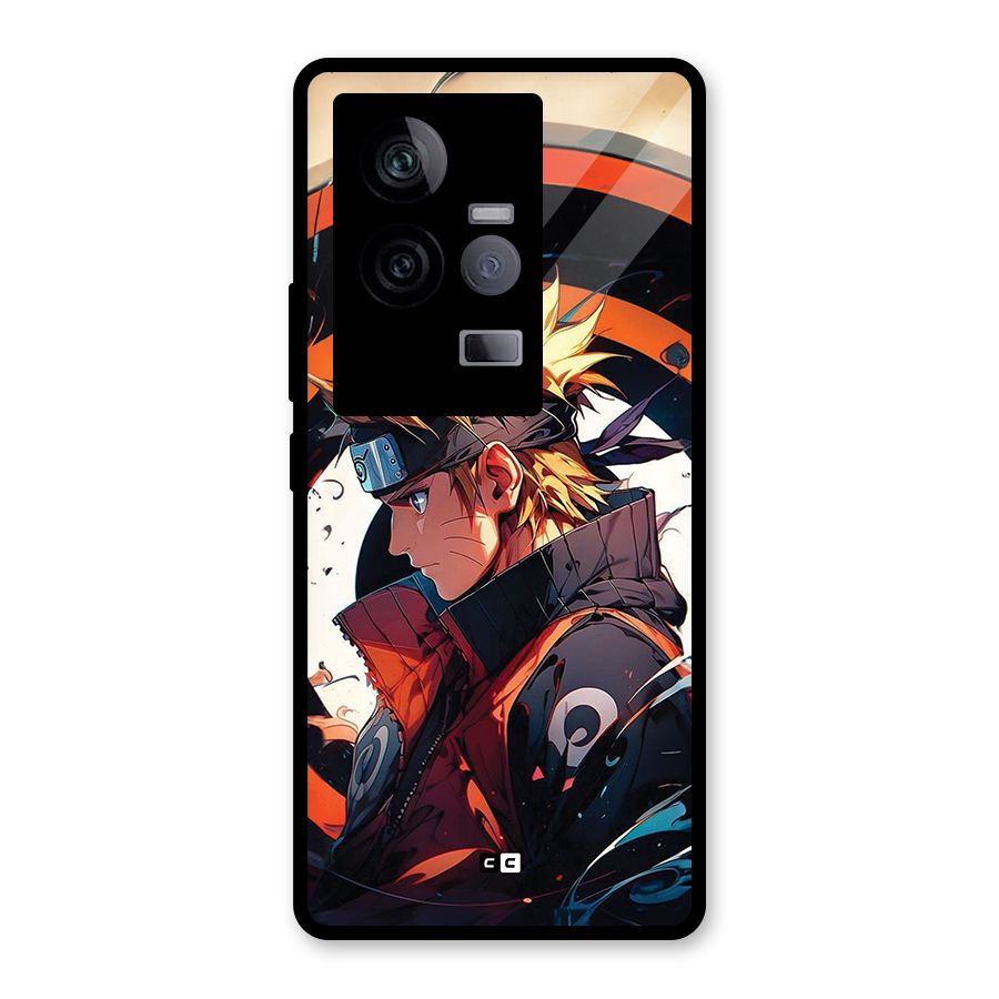 Naruto Uzumaki Combat Glass Back Case for Vivo iQOO 11 5G