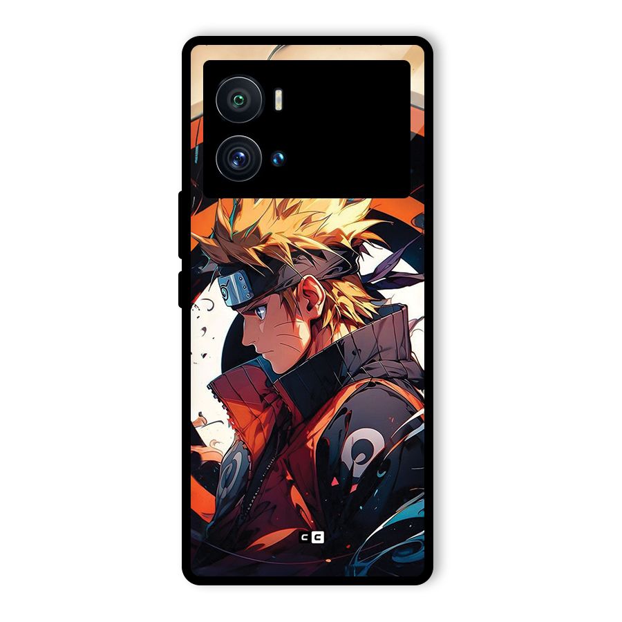 Naruto Uzumaki Combat Glass Back Case for Vivo iQOO 9 Pro