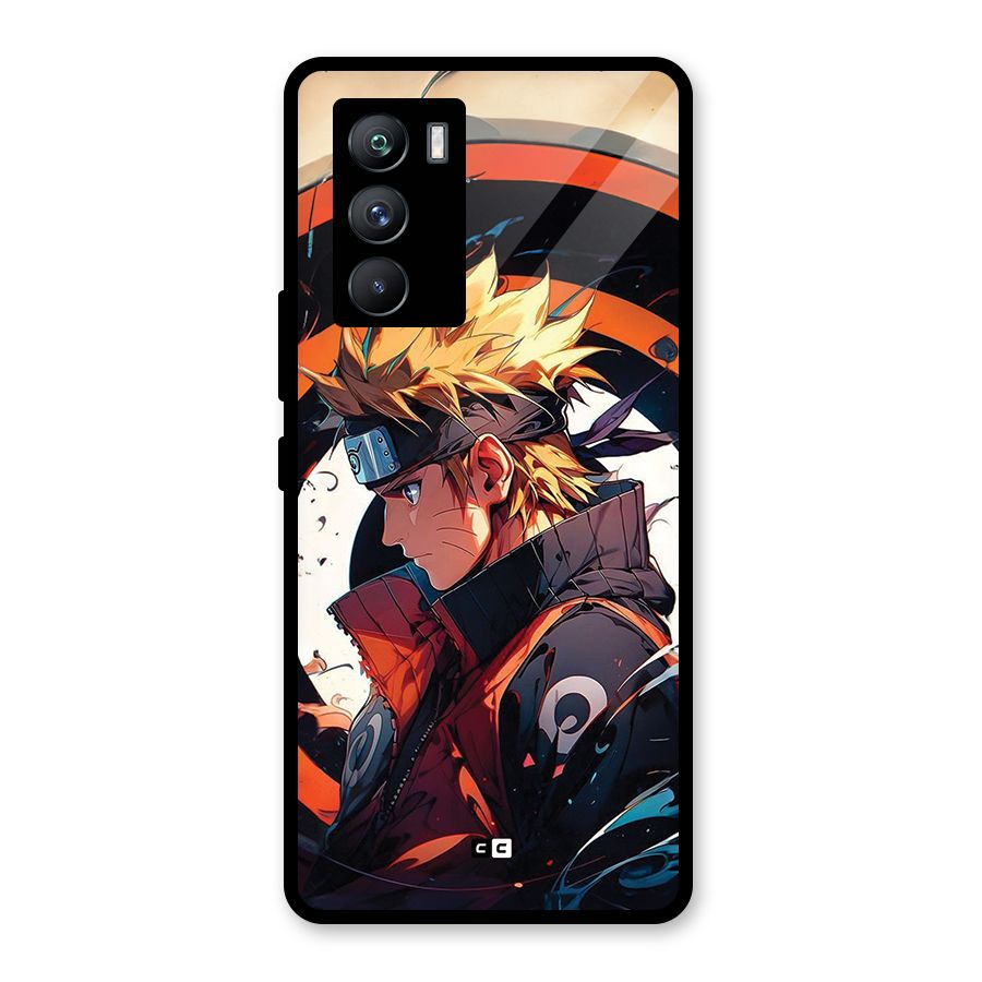 Naruto Uzumaki Combat Glass Back Case for Vivo iQOO 9 SE