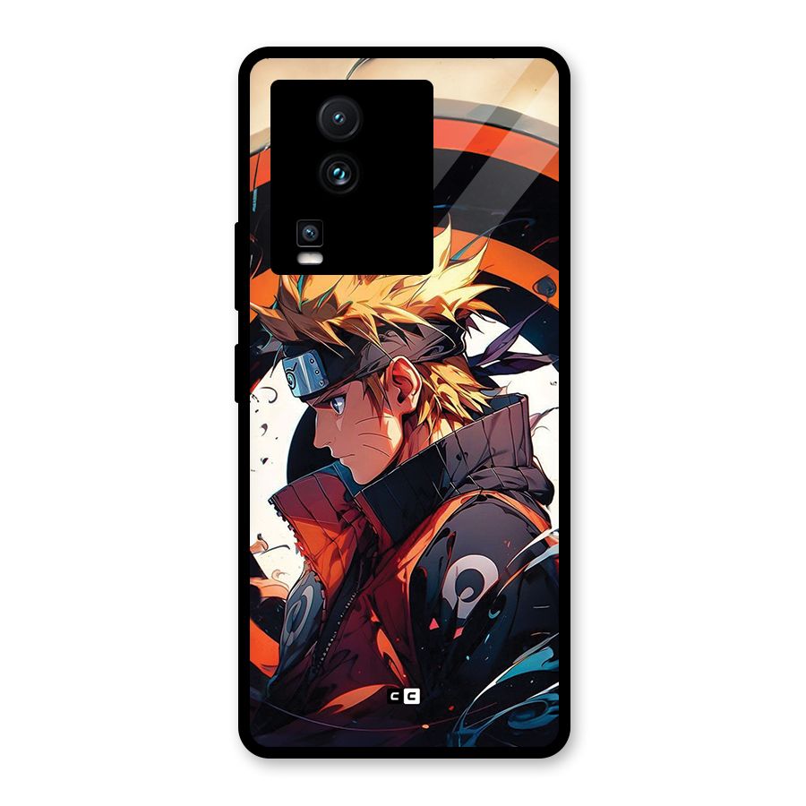 Naruto Uzumaki Combat Glass Back Case for Vivo iQOO Neo 7