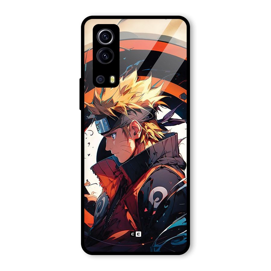 Naruto Uzumaki Combat Glass Back Case for Vivo iQOO Z3