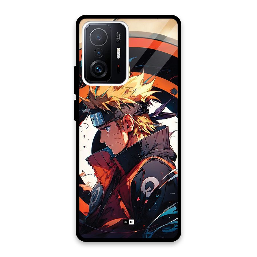 Naruto Uzumaki Combat Glass Back Case for Xiaomi 11T Pro