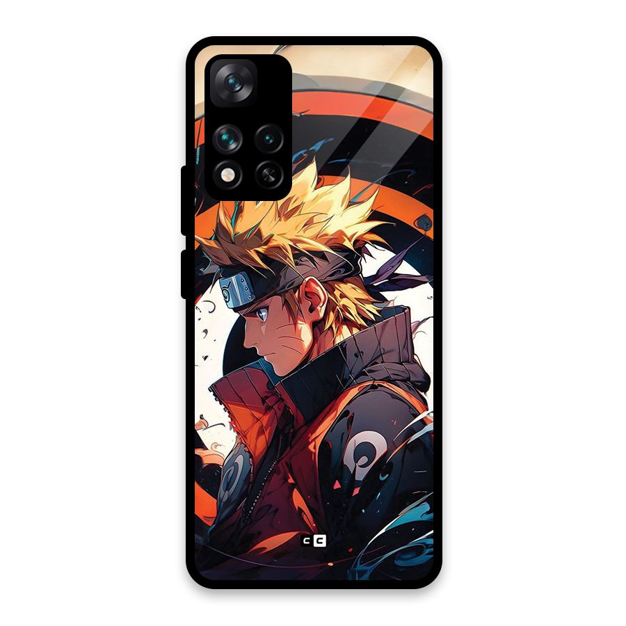 Naruto Uzumaki Combat Glass Back Case for Xiaomi 11i HyperCharge 5G