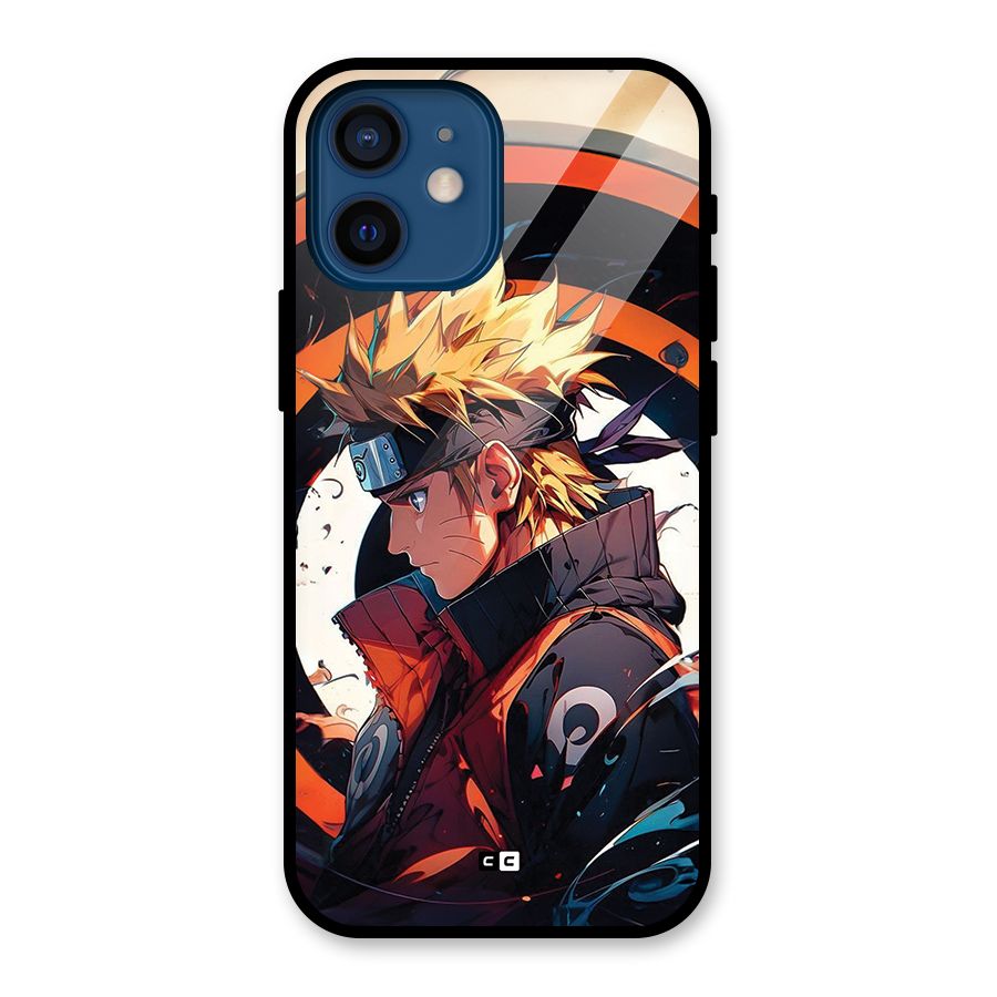 Naruto Uzumaki Combat Glass Back Case for iPhone 12 Mini