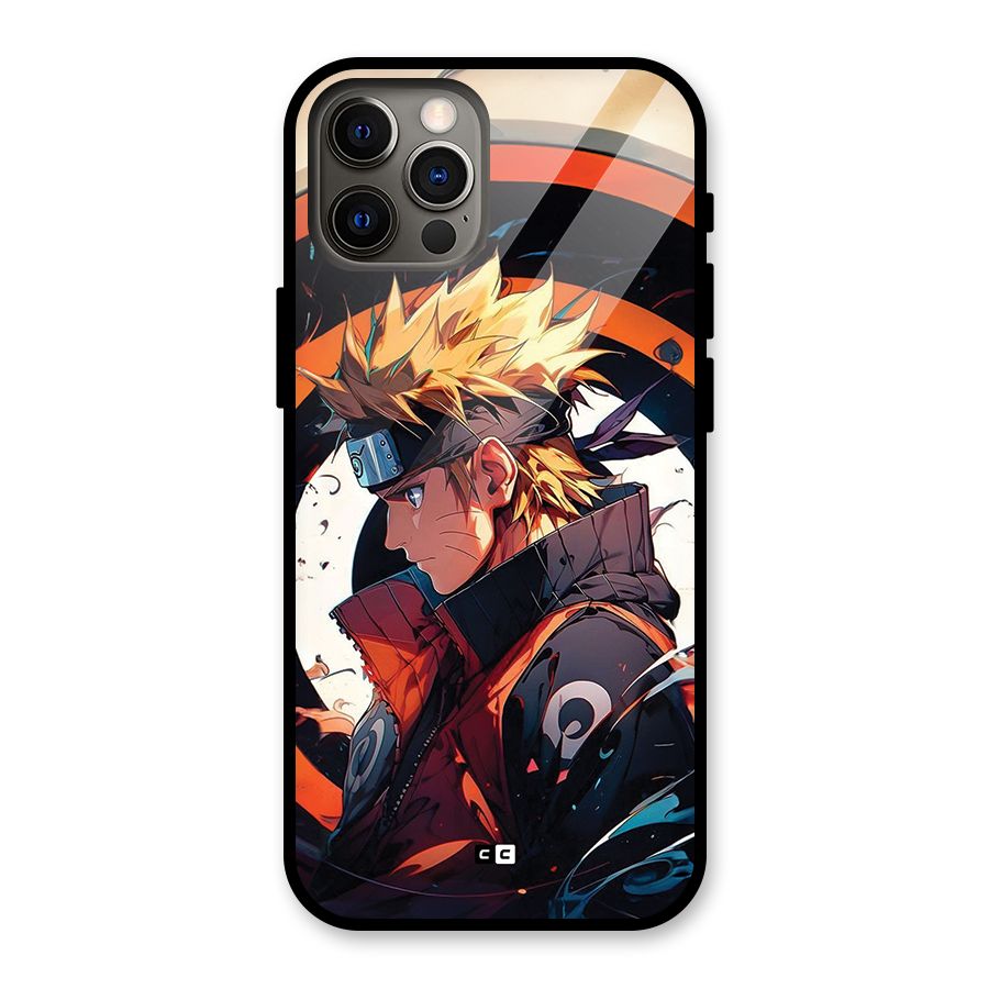 Naruto Uzumaki Combat Glass Back Case for iPhone 12 Pro